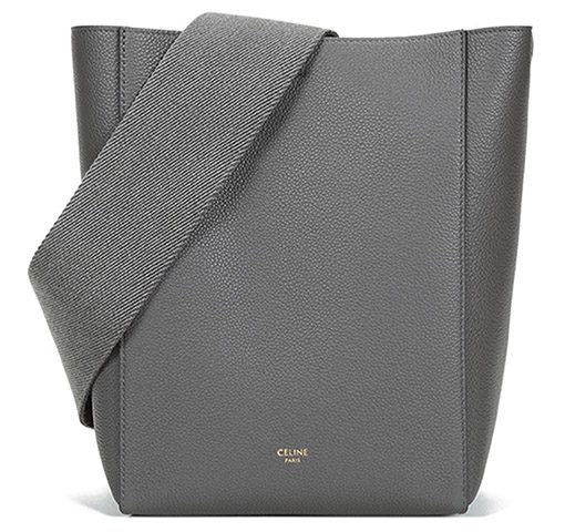 셀린느 소프트 그레인드 카프스킨 상글 스몰 버킷백 그레이(L18*W12*H25cm)