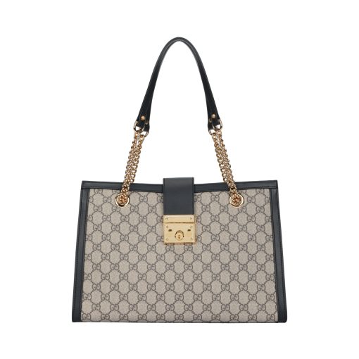 구찌 패드락 미디움 Gg 숄더백 블랙 Gg 슈프림(L35*W14*H23.5cm)