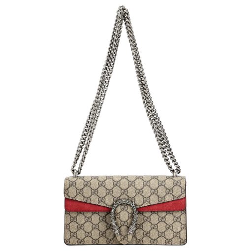 구찌 디오니서스 Gg 스몰 숄더백 Gg 슈프림 레드 스웨이드(L25*W7*H13.5cm)