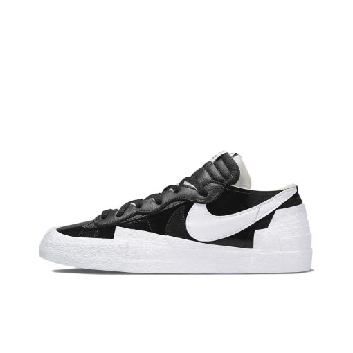 나이키 x 사카이 블레이저 로우 블랙 페이턴트 레더 DM6443-001