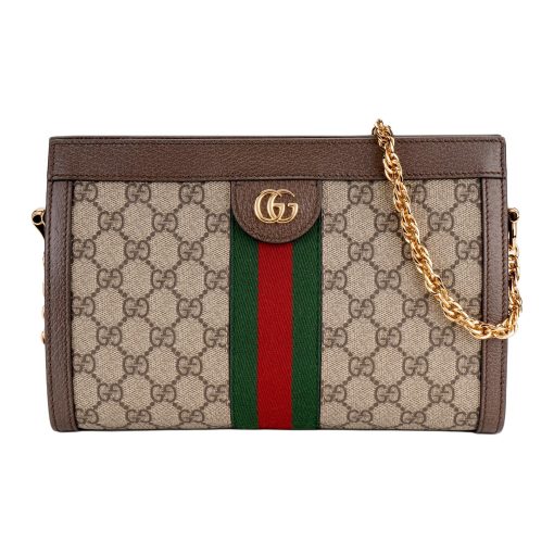 구찌 오피디아 Gg 스몰 숄더백 브라운(L26*W7*H17.5cm)