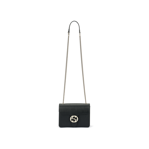 구찌 Gg 인터로킹 체인 숄더백 블랙(L20*W9*H16cm)