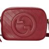 구찌 블론디 스몰 숄더백 레드 레더(L21*W5*H15.5cm)