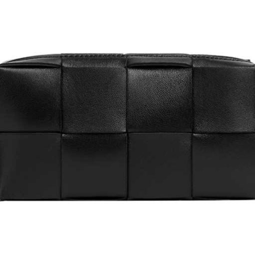 보테가 베네타 양가죽 숄더 백, 크로스 백 미니 여성 블랙(L18*W3.5*H9cm)