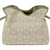 로에베 플라멩코 원단 및 소가죽 클러치, 크로스백, 숄더 백 여성(L23.9*W9*H18cm)