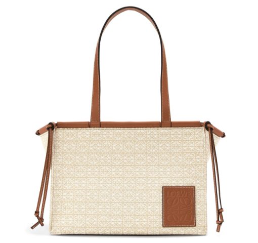 로에베 쿠션 토트 소가죽 토트 가방, 쇼핑백, 핸드백, 숄더 백 여성 베이지(L32*W16*H24cm)