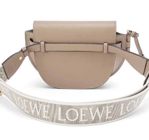 로에베 미니 게이트 듀얼백 소프트 카프스킨 자카드 샌드(L21*W9.5*H13cm)