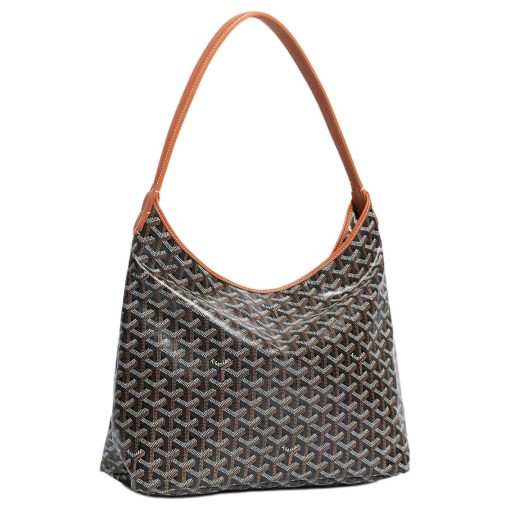 고야드 보헤미안 호보 캔버스+가죽 숄더 백 콤보 백 숄더 백 여성 브라운(L43*W14*H27cm)