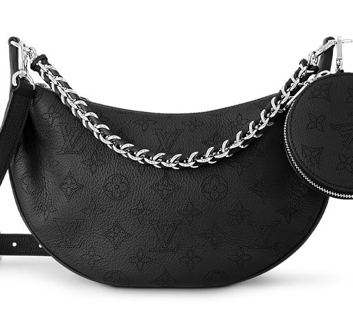 LOUIS VUITTON 송아지 가죽 숄더 백, 크로스 백 S 여성 블랙(L26*W7.5*H17cm)