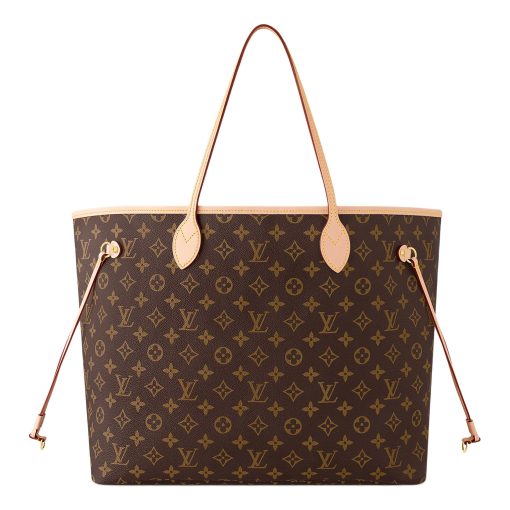 LOUIS VUITTON NEVERFULL 코팅 캔버스 가죽 포함 핸드 백, 숄더 백 L 여성 브라운(L40*W20*H33cm)