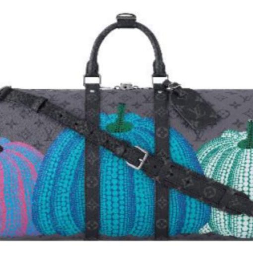 LOUIS VUITTON 야요이 쿠사마, Joint Fund 키폴 코팅 캔버스 가방 레귤러 남성 그레이(L58*W27*H31cm)