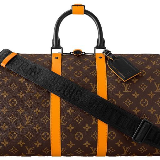 LOUIS VUITTON 키폴 코팅 캔버스 및 소가죽 핸드백 여행 가방 남성 브라운(L45*W20*H27cm)