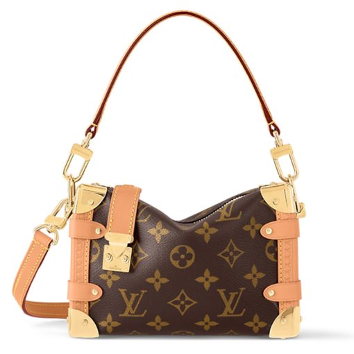 LOUIS VUITTON 코팅 캔버스 소프트 선물 포장 <브랜드_1>e 어깨 크로스백, 핸드백 S 여성 브라운(L18*W8*H12.5cm)