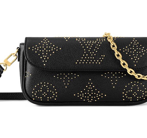 LOUIS VUITTON 곡물 송아지 가죽 크로스백, 숄더 백 여성 블랙(L23.5*W4.3*H12cm)