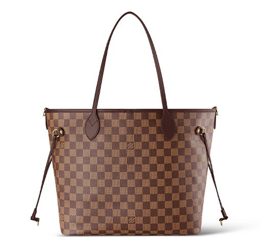 루이 비통 NEVERFULL 코팅 캔버스 토트 가방, 쇼핑백, 핸드백 M 여성 브라운(L30.99*W13.97*H27.94cm)
