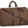 LOUIS VUITTON 키폴 코팅 캔버스 및 소가죽 트림 여행 백, <브랜드_1>e 어깨 크로스백, 핸드백 여성 브라운(L55*W26*H31cm)