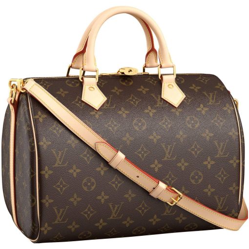 LOUIS VUITTON 스피디 코팅 캔버스 필로우 백, <브랜드_1>e 어깨 크로스백, 핸드백, 여행 백 여성(L30*W17*H21cm)