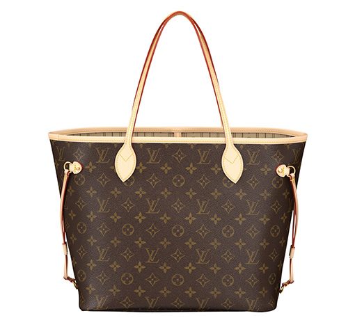 LOUIS VUITTON NEVERFULL 소가죽 콤보 백, 토트 가방, 쇼핑백, 핸드백 M 여성 브라운(L31*W14*H28cm)