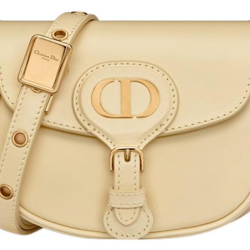 DIOR 보비 스무스 소가죽 숄더 백, 크로스 백 엑스트라 미니 여성 라이트 옐로우(L12.5*W4*H10cm)