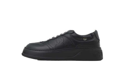 구찌 차키 B 쿠키 신발 로우탑 트렌디 스케이트보드화 블랙 669582 1XL10 1000
