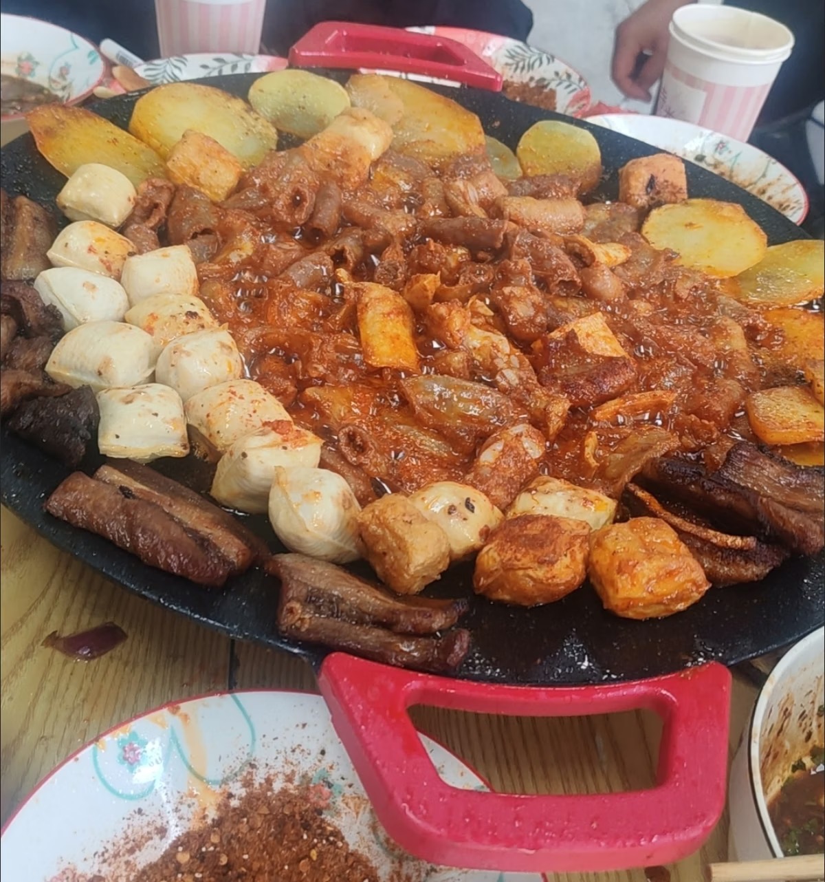 전기 그릴팬 야외용 전기 바비큐 그릴 가정용 다기능 논스틱 불판 photo review