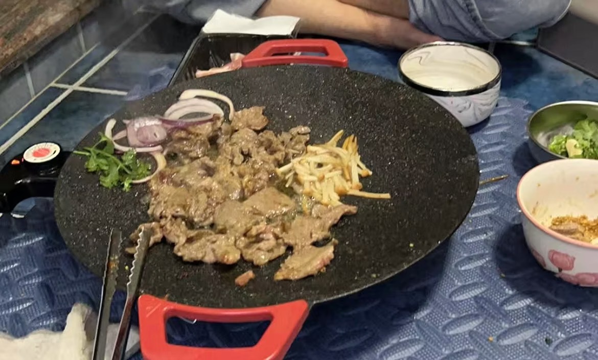 전기 그릴팬 야외용 전기 바비큐 그릴 가정용 다기능 논스틱 불판 photo review