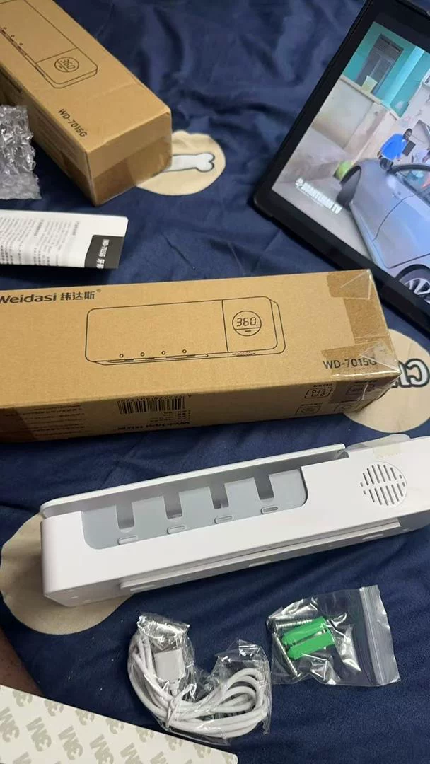 가정용 칫솔 살균기 USB 충전 스마트 디지털 표시 UV 살균 칫솔 거치대 photo review