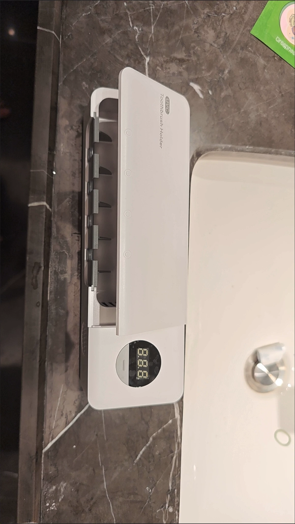 가정용 칫솔 살균기 USB 충전 스마트 디지털 표시 UV 살균 칫솔 거치대 photo review