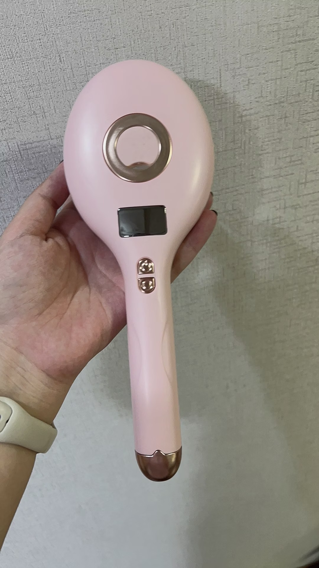 전동 두피 마사지 빗 진동 레드라이트 헤어 케어 브러시 영양액 분사 미스트 두피 마사지 모발 관리 빗 photo review